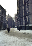 853863 Gezicht in Achter de Dom te Utrecht, tijdens de strenge winter van 1963.